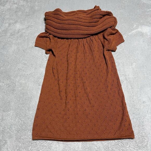 Catherine‎ Malandrino Sweater Womens Medium Burnt Orange 100% Baby Alpaca - Picture 1 of 8
